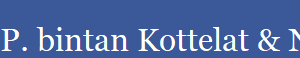 P. bintan Kottelat & Ng, 1998